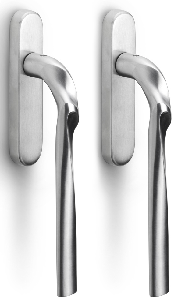 ZH230PAY - set of lift-up sliding door handles with profile cylinder hole Y69 satin stainless steel