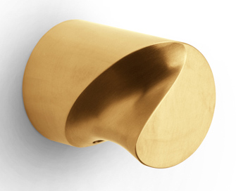 ZH200V - fixed front door knob PVD satin gold