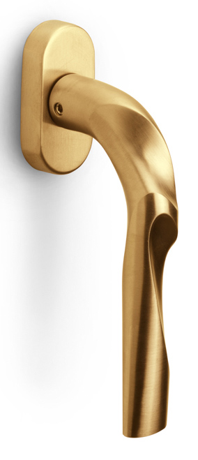 ZH100-DK-O - R ELEEZ ZH100-DK-O non-locking tilt and turn window handle PVD satin gold right-turning