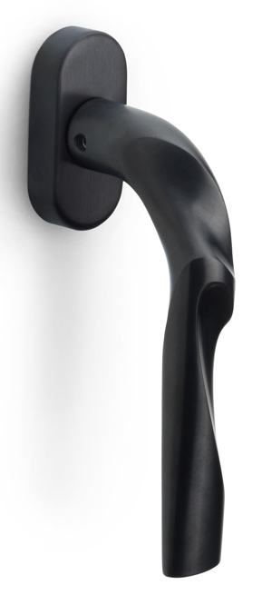 ZH100-DK-O - R ELEEZ ZH100-DK-O non-locking tilt and turn window handle PVD satin black right-turning