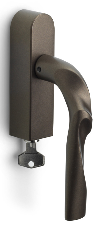 ZH100-DKLOCK-O - R ELEEZ ZH100-DKLOCK-O locking tilt and turn window handle bronze right-turning
