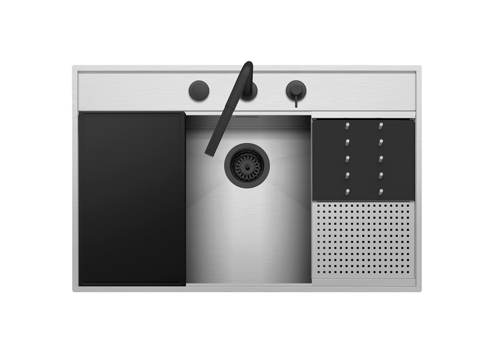 86x56 cm Flexi Kit built-in and flush sink
