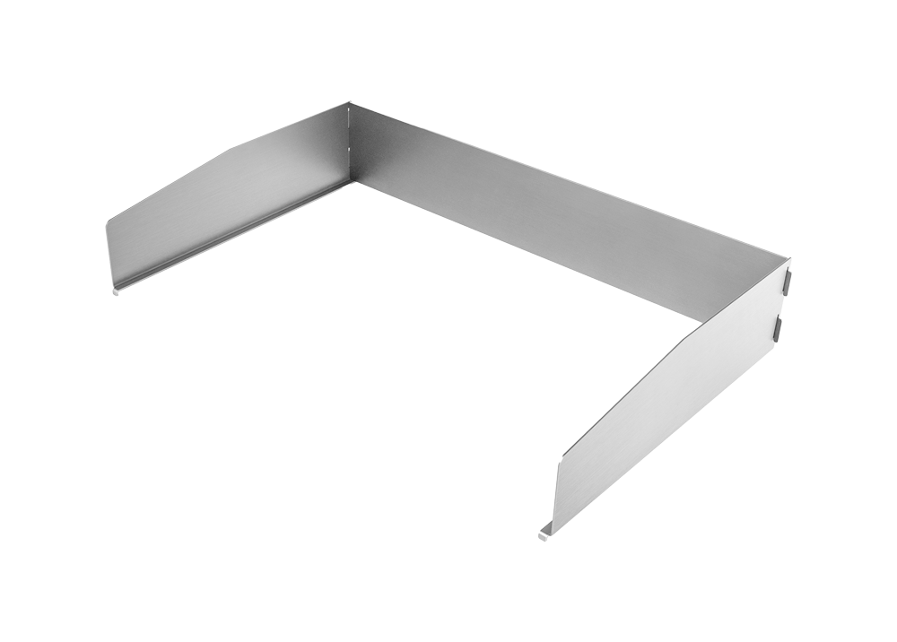 AISI 316 stainless steel splashback