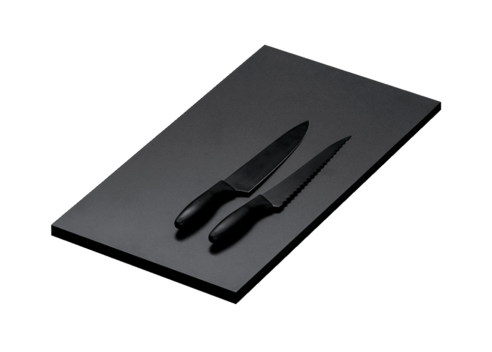 Black HPL sliding chopping board